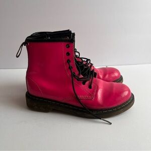 Dr. Martens Women's Hot Pink Combat Boots